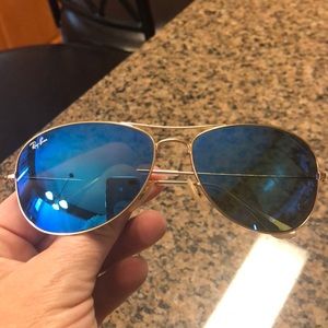 Authentic RayBan Aviator Sunglasses “Cockpit”